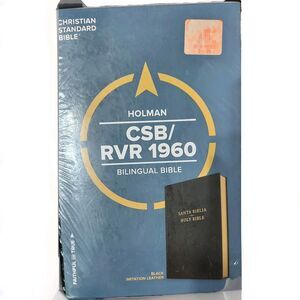 Holman CSB/RVR 1960 Bilingual Bible Black Imitation Leather - NEW